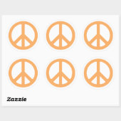 Peace Ronde Sticker (Vel)