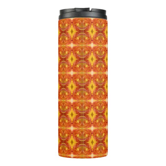 Peace Roos Ikat 8 Thermosbeker (Achterkant)