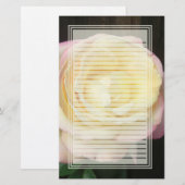 Peace Roos Lined Stationery Briefpapier (Voorkant / Achterkant)