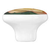 Peace-Roos: prachtige roze en gele bloemen Keramische Knop (Zijkant)