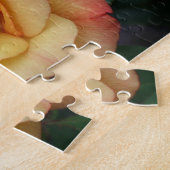 Peace-Roos: prachtige roze en gele bloemen Legpuzzel (Zijkant)