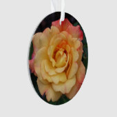 Peace-Roos: prachtige roze en gele bloemen Ornament (voorkant)