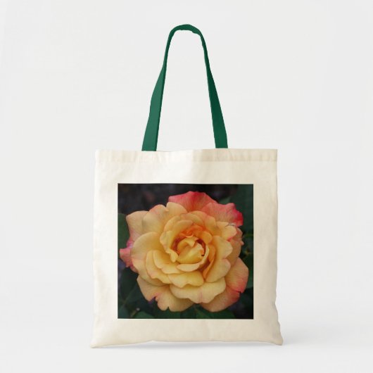 Peace-Roos: prachtige roze en gele bloemen Tote Bag (Voorkant)