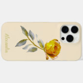 Peace Roos w' Bord Groen & Goud Bladeren Trouwen Case-Mate iPhone Case (Achterkant (horizontaal))