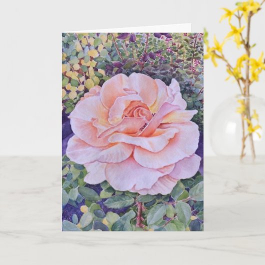 Peace Rose Kaart (Gele Bloem)
