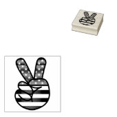 Peace Rubberstempel (Gestempeld)