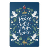 Peace Rules My Home Mini Klembord (Achterkant)
