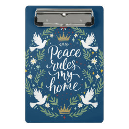 Peace Rules My Home Mini Klembord