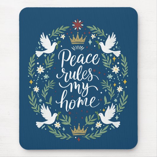 Peace Rules My Home Muismat (Voorkant)