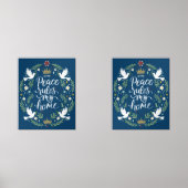 Peace Rules my Home Muurkunst Sets (Voorkant)