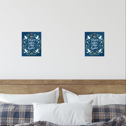 Peace Rules my Home Muurkunst Sets (Slaapkamer)