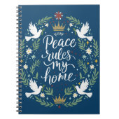 Peace Rules My Home Notitieboek (Voorkant)