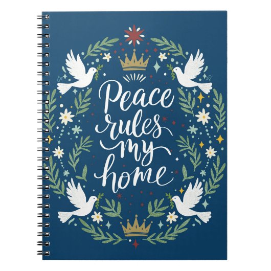 Peace Rules My Home Notitieboek (Voorkant)