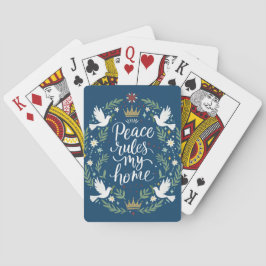 Peace Rules My Home Pokerkaarten