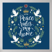 Peace Rules my Home Poster (Voorkant)