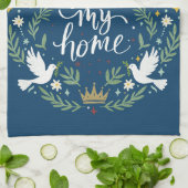 Peace Rules My Home Theedoek (Gevouwen)