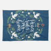 Peace Rules My Home Theedoek (Horizontaal)