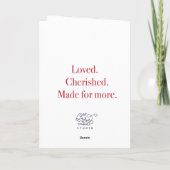 Peace Rules My HomeFolded Greeting Card Kaart (Achterkant)