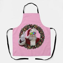 Peace Santa Christmas Apron Schort