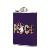 Peace Santa Gnome Holiday kerstcadeau Heupfles (Links)