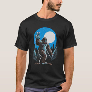 Peace Sasquatch Hand Vredesteken Bigfoot  Ye T-shirt