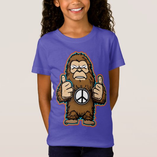 Peace Sasquatch T-shirt (Voorkant)