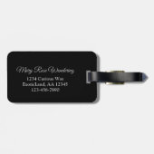 Peace & Serenity Mountain Night Sky Bagagelabel (Achterkant horizontaal)