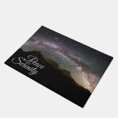 Peace & Serenity Mountain Night Sky Deurmat (Schuin)