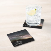 Peace & Serenity Mountain Night Sky Kartonnen Onderzetters (Insitu)