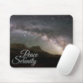 Peace & Serenity Mountain Night Sky Muismat (Met muis)