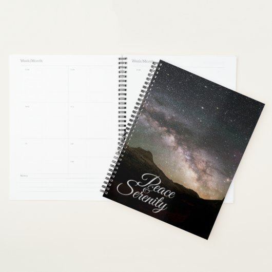 Peace & Serenity Mountain Night Sky Planner (Display)