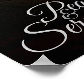 Peace & Serenity Mountain Night Sky Poster (Hoek)