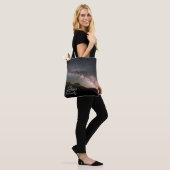 Peace & Serenity Mountain Night Sky Tote Bag (Op model)