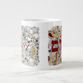 Peace & Shalom (in het Hebreeuws) - Jumbo Coffee-M Grote Koffiekop (Voorkant)