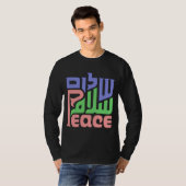 Peace Shalom Salaam mannen shirt (Voorkant volledig)