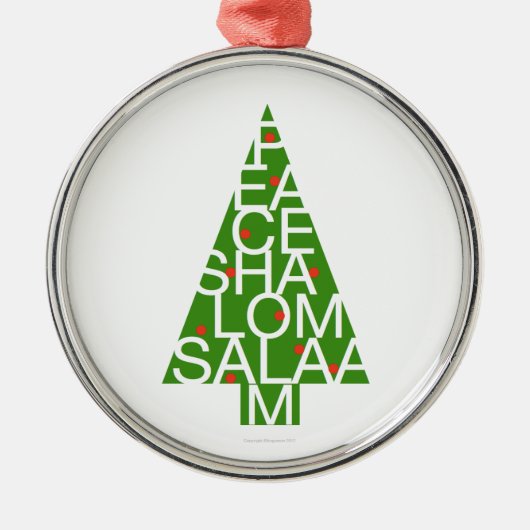 Peace Shalom Salaam Ornament (Voorkant)