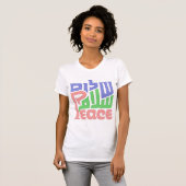 Peace Shalom Salaam shirt (Voorkant volledig)