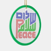 Peace Shalom Salaam-versiering Keramisch Ornament (Rechts)