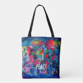 Peace Shalom-Tas Tote Bag (Achterkant)