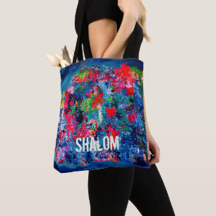 Peace Shalom-Tas Tote Bag