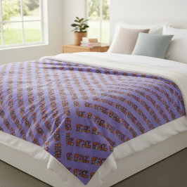 Peace Sherpa Blanket Deken