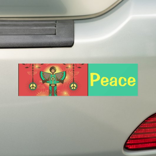 Peace Shine-bumpersticker Bumpersticker (Op auto)