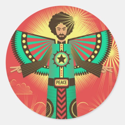 Peace Shine sticker (Voorkant)