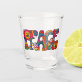Peace Shot Glass Glas (Voorkant)