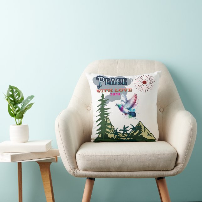 Peace Sierkussen – Minimalistische Zen Home Decor (Stoel)