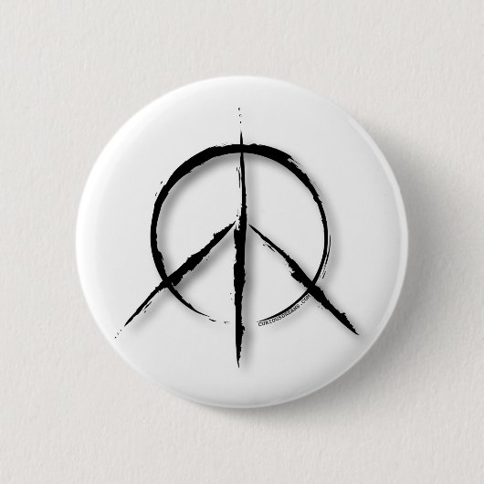 Peace Sign-1 Ronde Button 5,7 Cm (Voorkant)