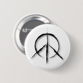 Peace Sign-1 Ronde Button 5,7 Cm (Voorkant /achterkant)
