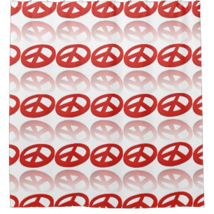 Peace Sign 3D reflectie Douchegordijn