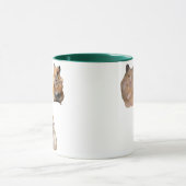 Peace sign and Screaming Hamster Meme Funny Mug Mok (Midden)