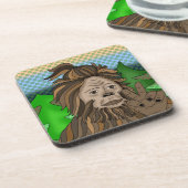 Peace Sign Bigfoot Sasquatch Bier Onderzetter (Linkerzijde)